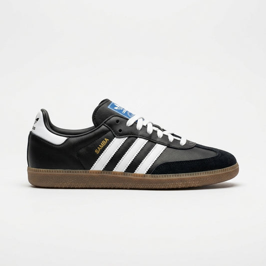 Adidas Samba OG - Black and White with Gum Sole